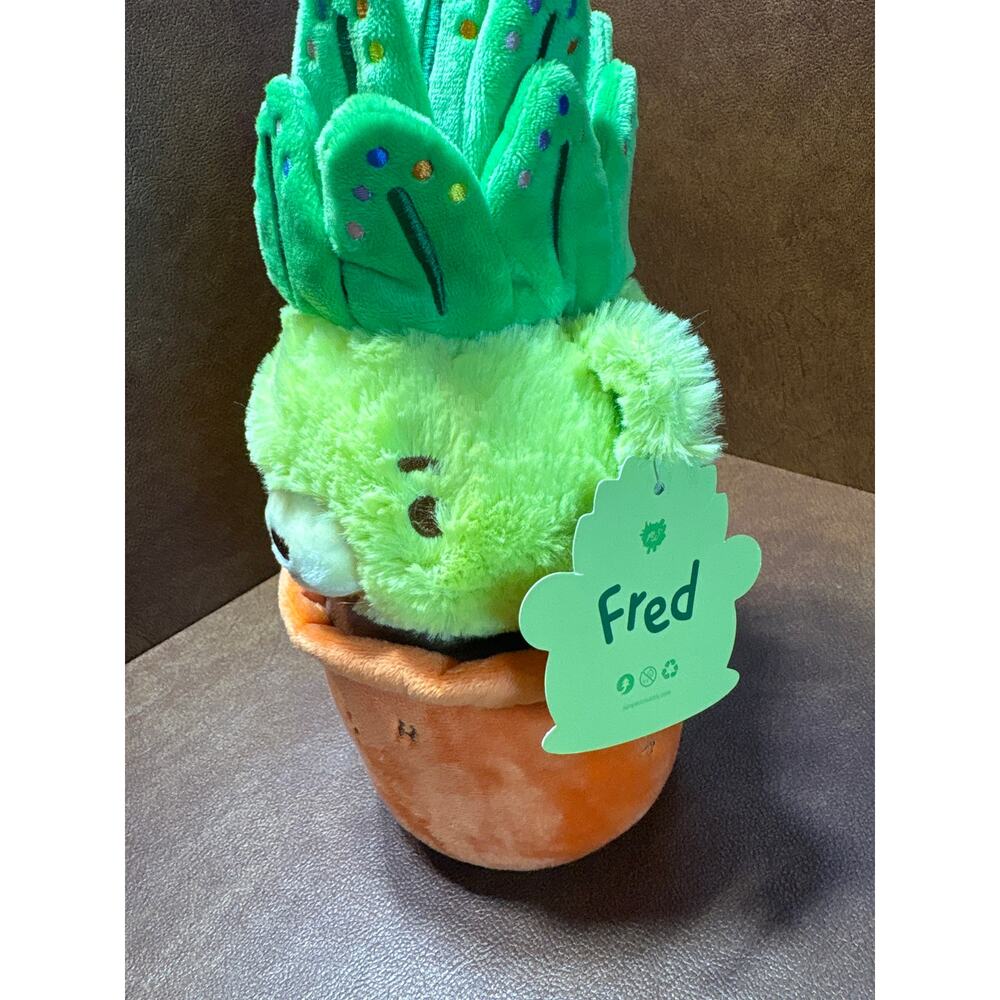 Moriah Elizabeth Fred Plush Plant Bear in Pot Green Succulent Character Toy NWT - Picture 3 of 12